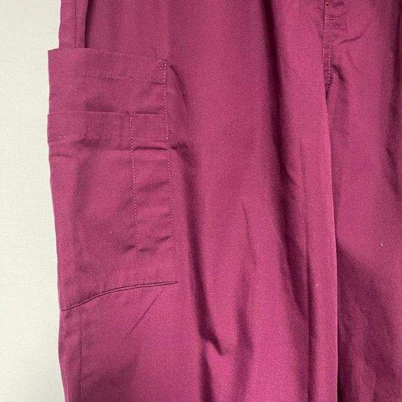 CHEROKEE Scrubs Pants Men's Fit Tall Wine Size M - Picture 4 of 8